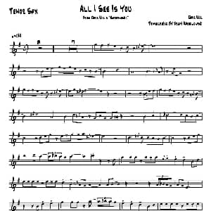 萨克斯谱 | All I See IsYou 次中音萨克斯