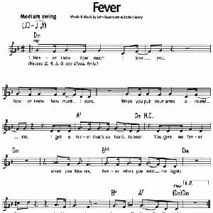 蓝调音乐:Fever_外国歌谱