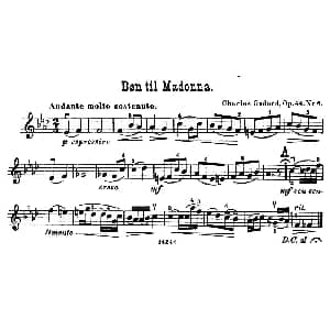 小提琴谱 | Bon til Madonna.