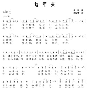 这年头_通俗唱法乐谱_词曲:童童 蒋军荣