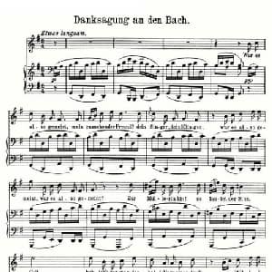 Danksagung an den Bach_外国歌谱