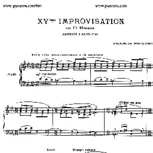 15 Improvisations 钢琴谱 弗朗西斯 普朗克