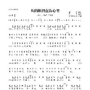 鱼的眼泪在海心里_歌曲简谱_词曲:徐杰 路勇