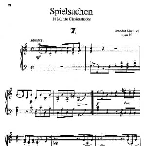 Spielsachen Op.35 钢琴谱 狄奥多 柯希纳