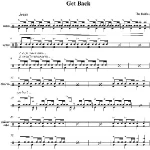 Beatles Get back 爵士鼓谱