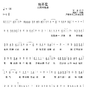 我不是_通俗唱法乐谱_词曲:王龙 刘寿平