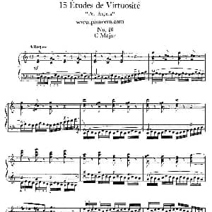 15 Etudes de Vortuosite Op.72 钢琴谱 莫里兹 莫什科夫斯基