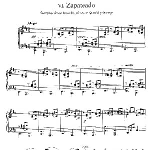 Six Pieces on Spanish Folksongs H.125 钢琴谱 恩里克 格拉那多斯 Enrique Granados