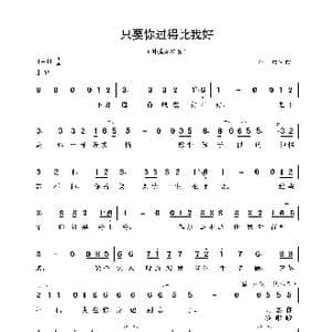 只要你过得比我好_歌谱投稿_词曲:小虫 小虫