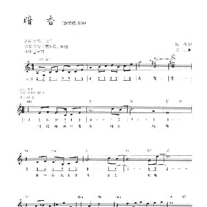 电子琴谱 | 暗香 线简混排弹唱谱 陈涛 三宝