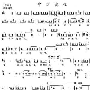 宁结波拉_民歌简谱