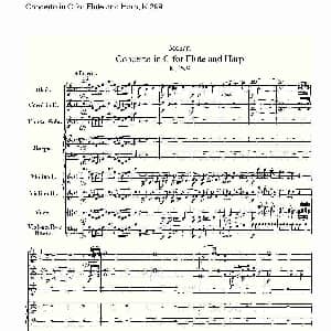 C调长笛与竖琴协奏曲, K.299 一