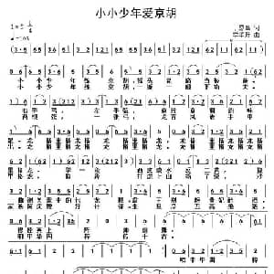 小小少年爱京胡_儿歌乐谱_词曲:丁恩昌 李华野