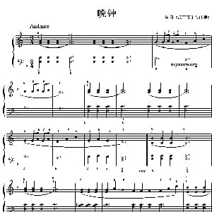 晚钟 钢琴谱