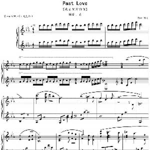 Past Love 钢琴谱 Zinc编制