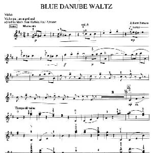 小提琴谱 | BLUE DANUBE WALTZ