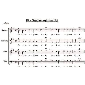 萨克斯谱 | Gratias agimus tibi 萨克斯四重奏