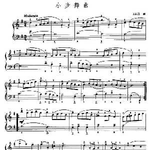 手风琴谱 | 小步舞曲 J S 巴赫作曲版 J S 巴赫