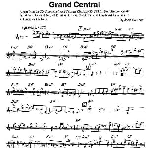 萨克斯谱 | Grand Central