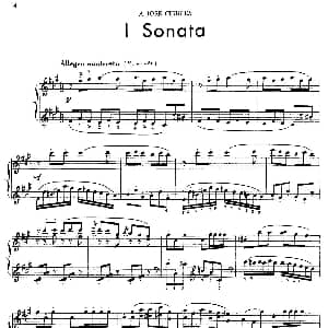 5首卡斯蒂利亚奏鸣曲 钢琴谱 华金 罗德里戈