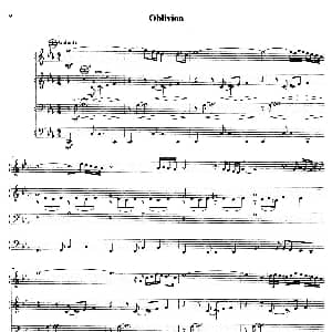 手风琴谱 | Oblivion 遗忘 三重奏 阿斯特 皮亚佐拉