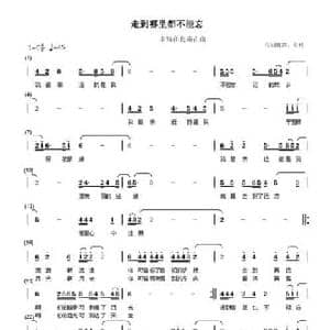 走到哪里都不能忘_民歌简谱_词曲:张科 张科