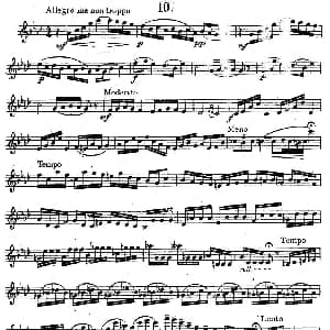 萨克斯谱 | 奇特克 萨克斯练习曲之10 ETUDY PRO SAXOPHON FR ZITRK.op.3