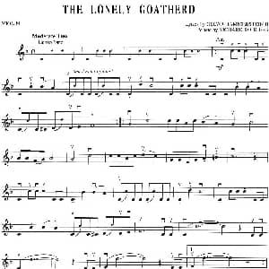 小提琴谱 | THE LONELY GOATHERD 孤独的牧羊人