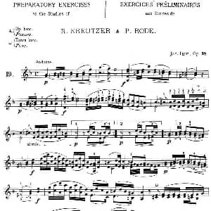 小提琴谱 | 顿特24首小提琴练习曲 作品37—19 顿特