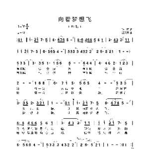 向着梦想飞_歌曲简谱_词曲:陈, 珂 汪天亮