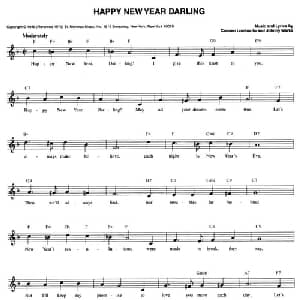 HAPPY NEW YEAR DARLING_外国歌谱