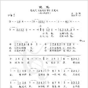 记忆_歌谱投稿_词曲:王磊 杨继平