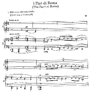The Pines of Rome 钢琴谱 奥托里诺•雷斯庇基 Ottorino Respighi