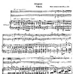 Piano Trio No.1 in d Minor Op.49 钢琴谱 德 巴托尔迪 门德尔松