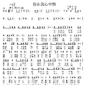 你在我心中飘_歌曲简谱_词曲:王春明 姜振