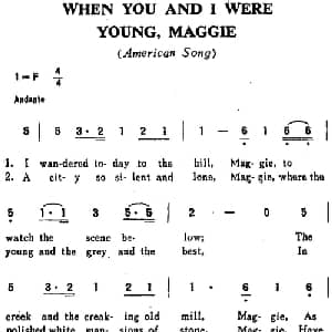 WHEN YOU AND I WERE YOUNG,MAGGIE 美国 _外国歌谱