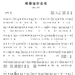 我要陪你变老_通俗唱法乐谱_词曲:白宁 黄平