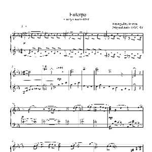 Irurian钢琴版 Euterpe 钢琴谱_歌谱投稿_词曲: EGOIST