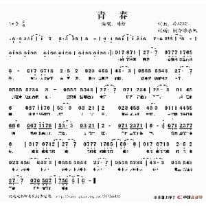 青春_歌谱投稿_词曲:冷碗碗 冷碗碗