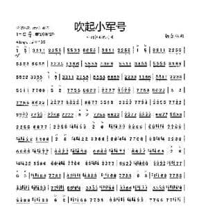 吹起小军号_歌曲简谱_词曲: 杨会林曲