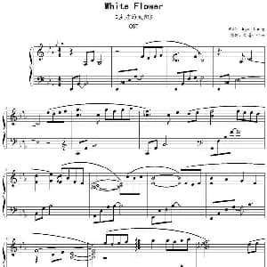 White Flower 钢琴谱 Joyce Leong Zinc制谱