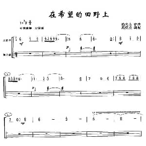 在希望的田野上 架子鼓谱 施光南