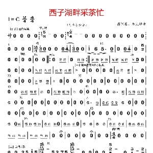 西子湖畔采茶忙_歌曲简谱_词曲: 蒋国基