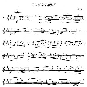 萨克斯谱 | 萨克斯练习曲合集 4—36 2/4拍复杂节奏练习 费林