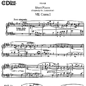 18 Short Pieces 钢琴谱 赛扎尔 弗兰克