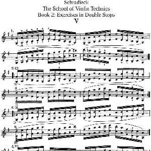小提琴谱 | 史拉迪克小提琴技术练习 第2册 Ⅴ