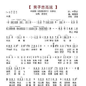 男子志高远_歌谱投稿_词曲:卢国沾 顾嘉辉