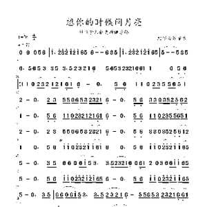 想你的时候问月亮_歌谱投稿