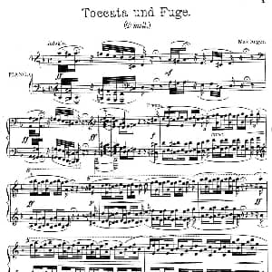 d小调托卡塔与赋格 钢琴谱 J.S.巴赫原曲 马克斯 雷格改编