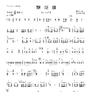 二胡谱 | 梨花颂 二胡曲谱 杨乃林